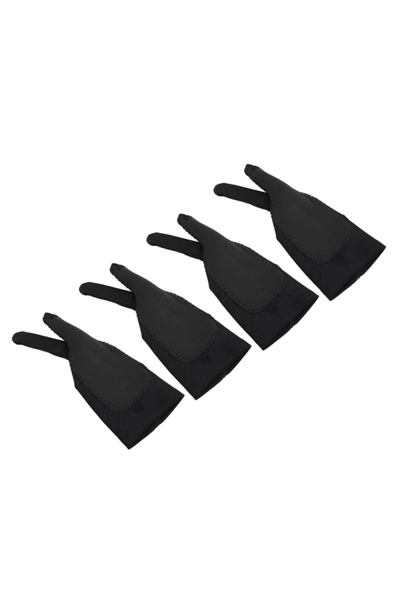 4 Pack Artist Drawing Gloves Right Left Hand 3 Layer Two Finger Graphic Tablet Gloves (Size S) - 8.27 inches / 21 cm