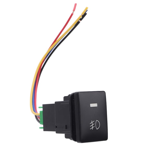 BOKYAN 4 Pole 12V Push Button Switch with LED Background Indicator Light for Fog Light DRL LED Light Bar for Camry Tacoma Prado