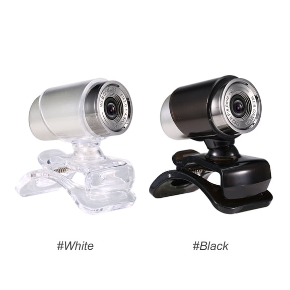 BOKYAN 480P HD Live Streaming Webcam 360 Degree Rotatable Clip-On USB Web Camera for PC Desktop Video Conference, Black