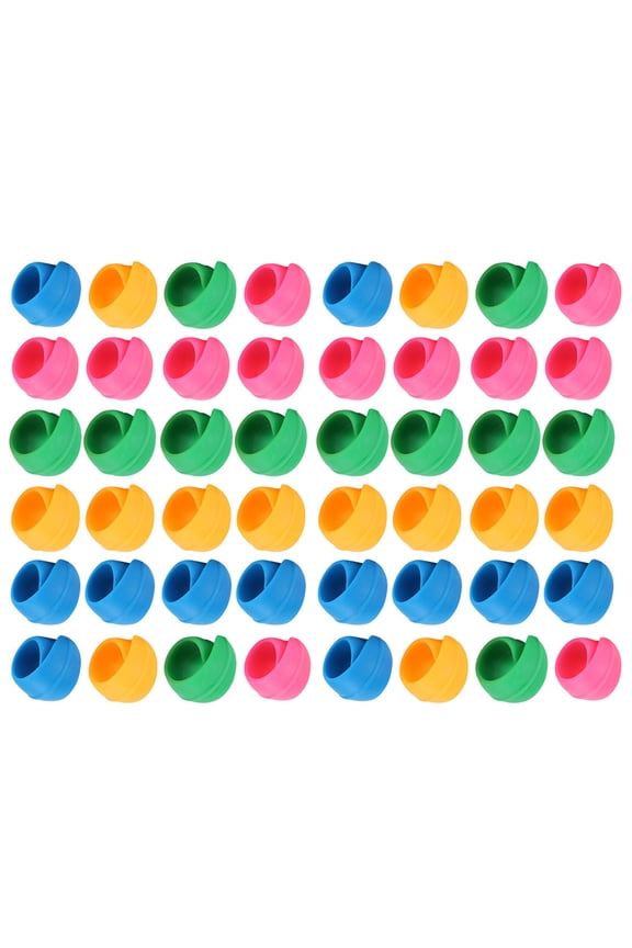 48Pcs Silicone Thread Spools Saver Huggers Bobbin Holder Organizer for Sewing Machine 7.87 in / 20 cm