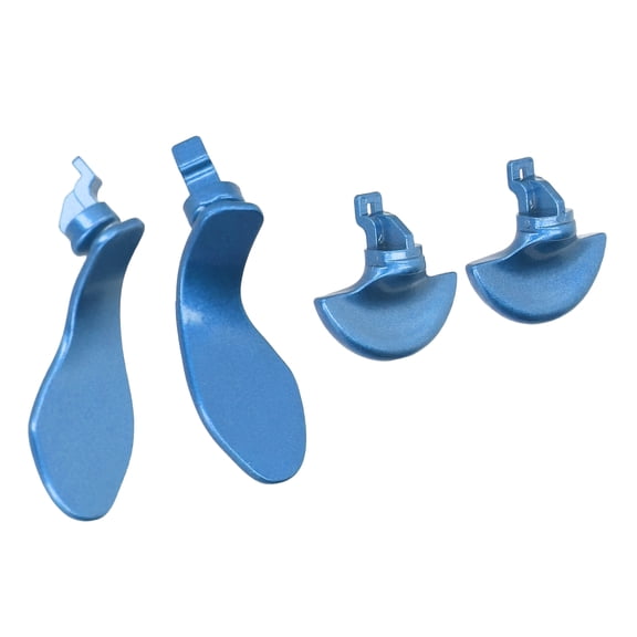 BOKYAN 4PCS Game Controller Back Paddles Stainless Steel Metal Back Buttons for PS5 Edge, 3.15 inches / 8 cm, Blue