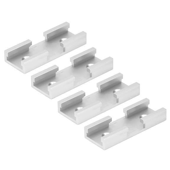 BOKYAN 4PCS T Track Intersection Parts Aluminum Alloy Woodworking Cross Track Connector 3.1 inches / 80 mm Universal Chute Accessories for Carpenter