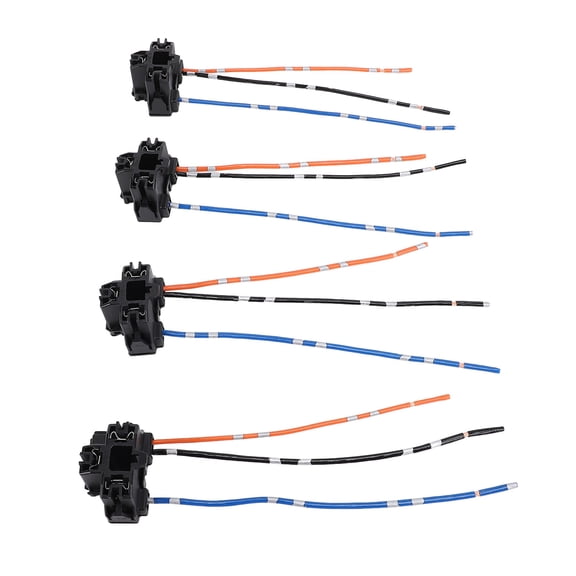 BOKYAN 4Pcs H4 9003 HB2 Headlight Socket Wiring Harness DC12V-24V Pigtail Plug Wire Adapter for Female Head Halogen Bulb Replacement Parts (7.87 inches / 20 cm)