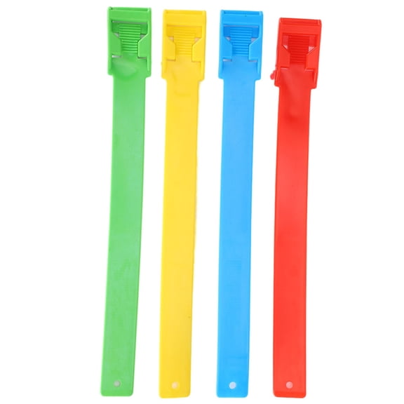 BOKYAN 4Pcs Identification Tape for Cattle Cow Feet Multicolor Ring Farm Livestock Equipment, 14.17 inches / 36 cm