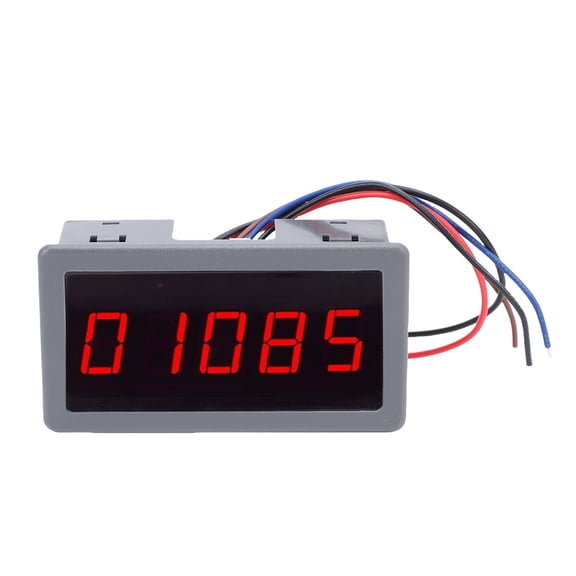 BOKYAN 5 Digit High Precision LED Digital Tachometer DC 5-30V Brushless Motor RPM Speed Meter with Hall Proximity Switch Sensor NPN Frequency Division Filtering Function 5.9 inches / 15.0 cm