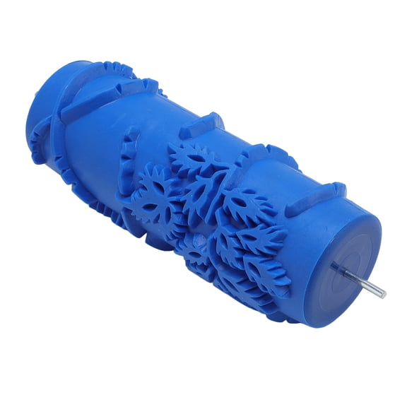BOKYAN 5 Inch / 12.7 cm Pattern Paint Roller Washable Reusable Rubber Decorative Texture Roller for Wall Furniture Cabinet
