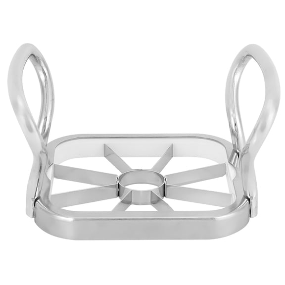 BOKYAN 5-in-1 Stainless Steel Potato Cutter French Fry Slicer Chipper Chopper Maker, Multifunctional Fruit Divider Tool With Alternative Blades For Kitchen Gadgets, Silver (10 inches / 25.4 cm)