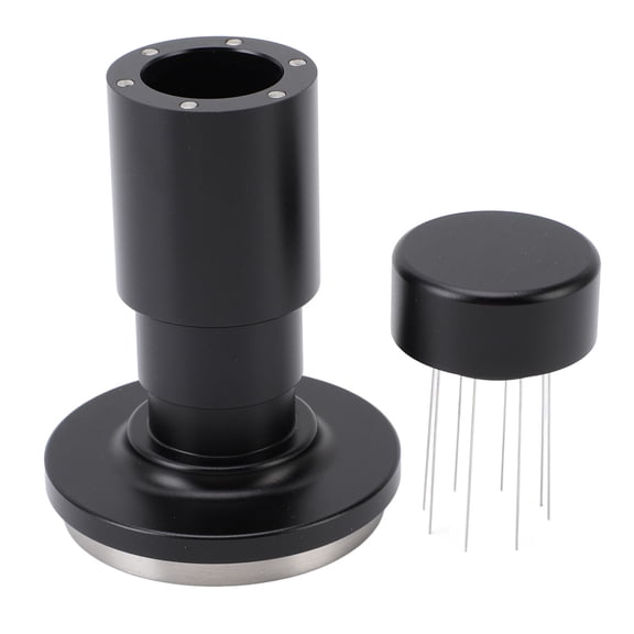 BOKYAN 58mm Coffee Tamper 2-in-1 SUS Stainless Steel 30LB Spring Loaded Calibrated Tamper with Distribution Tool