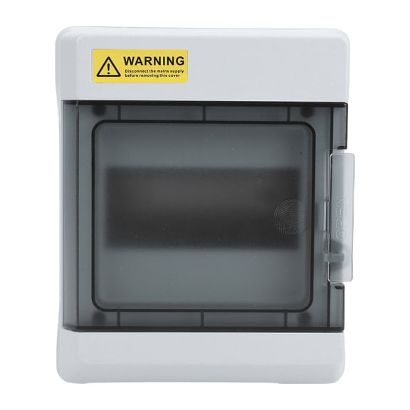 BOKYAN 6 Way Power Distribution Box with Password Lock IP66 Water Proof ABS PC Plastic Circuit Breaker Enclosure with DIN Rail