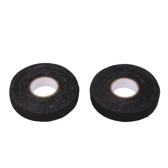 BOKYAN 6pcs Cloth Tape Black Noise Damping Heat Proof Shock Absorbing Wear Proof Flame Retardant 19mmx25m Wire Harness Wrapping Tape for Car Engine (0.7 inches / 19 mm)