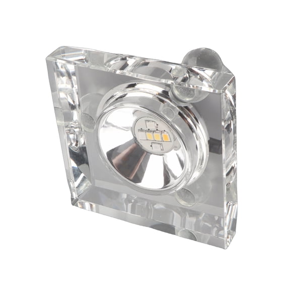 BOKYAN 7 Colors Mini 3D Crystal LED Light Base Display Stand Holder for Crystal Glass Art, Square Luminous Base with USB Cable (2.8 inches / 7 cm)