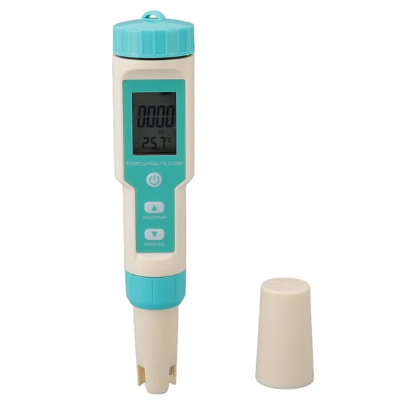 BOKYAN 7-in-1 Water Quality Meter Digital PH Tester Pen ORP TDS EC Salinity SG Temp Meter for Drinking Water Pools and Aquariums (9.45 x 3.15 x 1.97 inches / 24 x 8 x 5 cm)