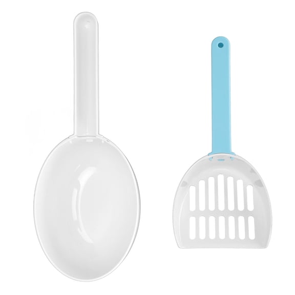 BOKYAN 7 mm Leak‑Proof Cat Litter Scoop & Sifter – Detachable ABS Poop Shovel, Ergonomic Handle, Deep‑Scoop Design, Blue