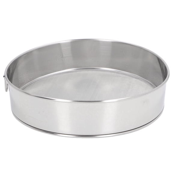 BOKYAN 80Mesh Stainless Steel Flour Sifter  Large Circular TitaniumPlated Disc, AntiStick, MultiUse for Flour, Sugar & Cocoa