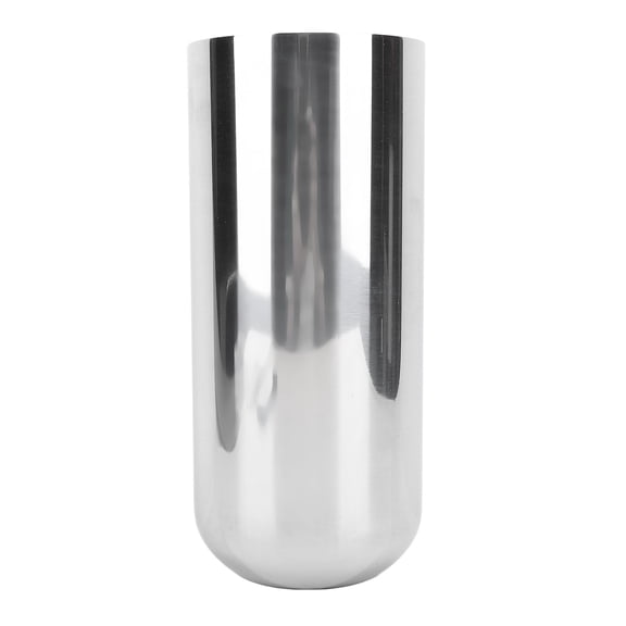BOKYAN 9.1" Silver 304 Stainless Steel Metal Vase for Flowers Wedding Anniversary Countertop Centerpieces Home Decor (9.1 inches / 23 cm)