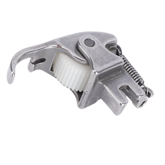 BOKYAN A10 Roller Presser Foot Stainless Steel Plastic Wheel 4 Fold Edging Presser Foot for Flat Sewing Machines