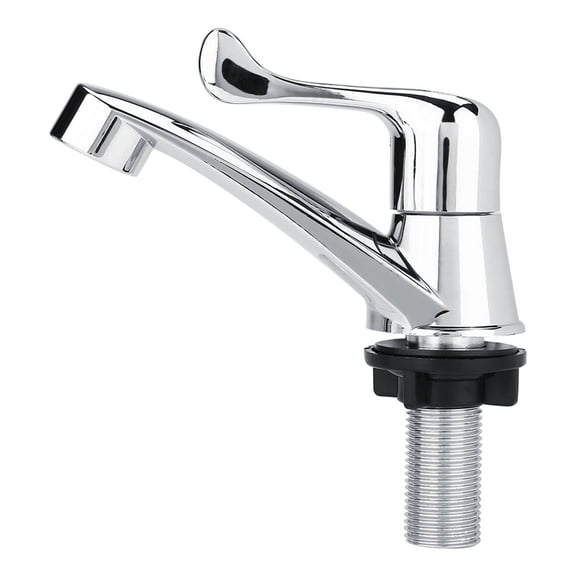 BOKYAN ABS Plastic Single Cold Water Faucet For Bathroom Basin And Kitchen Sink, Premium Durable Sink Tap With Tail Handle G1/2 Thread Connection, Efficient Fast Circulation System (8.27 In / 21 cm)