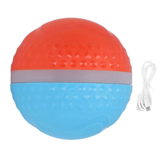 BOKYAN Active Rolling Ball – Waterproof, Rechargeable Interactive Toy for Medium‑Large Dogs, Blue/Orange