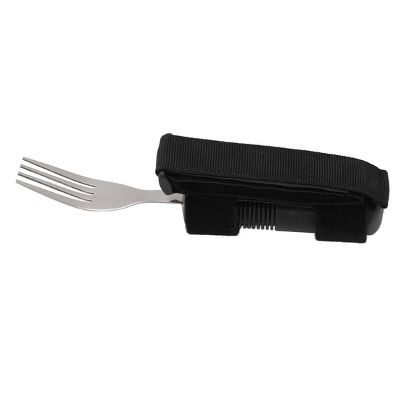 BOKYAN Adaptive Stainless Steel Fork with Adjustable Hand Strap for Secure, Ergonomic Dining