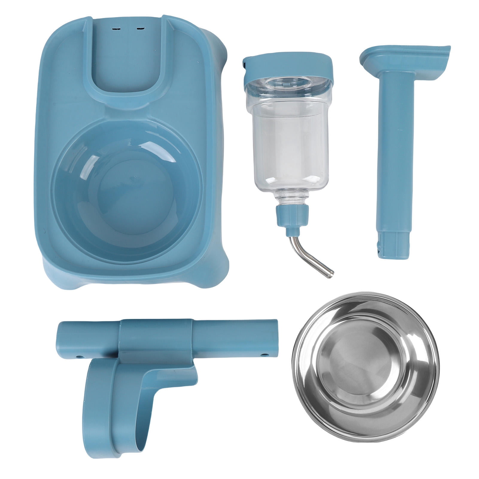 BOKYAN Adjustable 500 ml Pet Standing Water Dispenser – Stainless Steel Bowl, No‑Wet‑Mouth Design, Automatic Feeder for Cats & Dogs