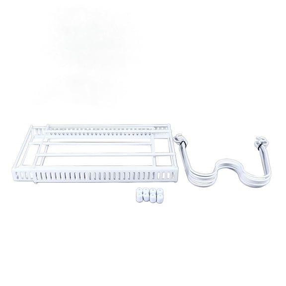 BOKYAN Adjustable Iron Pot & Pan Organizer Rack with 7 Dividers, Expandable, AntiSlip, DIY Split Design for Kitchen Cabinets