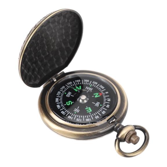 BOKYAN Antique Compass Luminous Accurate Rotatable Dial Metal Flip Cover Vintage Pocket Compass for Camping Hiking Backpacking, 7.00x6.00x3.00 inches / 17.78x15.24x7.62 cm