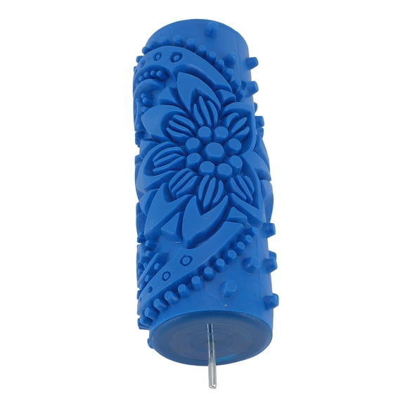 BOKYAN Art Texture Roller Multifunctional Washable Reusable Decorative Embossing Rubber Paint Roller for Walls Furniture Cabinets Patterned Wall Decoration Roller 095Y 7.87 inches / 20 cm