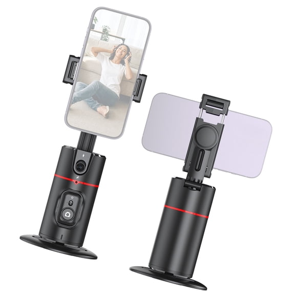 BOKYAN Auto Face Tracking Tripod and Auto-tracking Phone Holder, Desktop Selfie Gimbal Stand 360 Rotatable, 260g Load Capacity