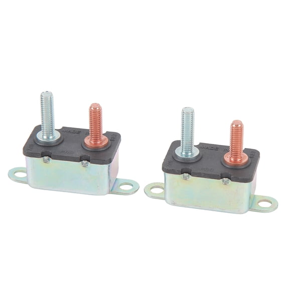 BOKYAN Auto Reset Circuit Breaker 12V 24V Stud Bolt Circuit Breaker for Automotive, Off Road Vehicles, RVs, and Ships 50A Heavy Duty Overcurrent Protection Device, 8 inches / 20.32 cm