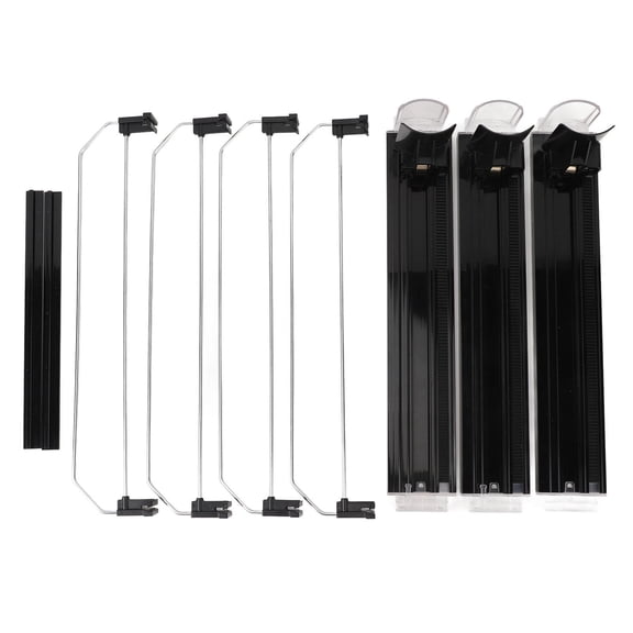 BOKYAN Automatic Beverage Pusher Shelf – Effort‑Saving Lock, Speed‑Dampening, Adjustable Divider for Fridge, Vending & Supermarket Use