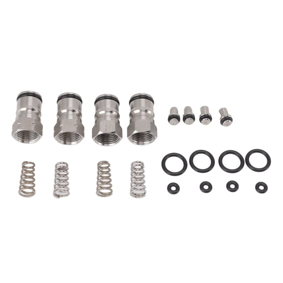 BOKYAN Ball Lock Keg Posts Gas Liquid 18mm Female Thread Stainless Steel Poppet Spring Replacement Kit for Wine Cola Syrup Buckets Home Brewing Setup (1.3 inches / 3.3 cm)