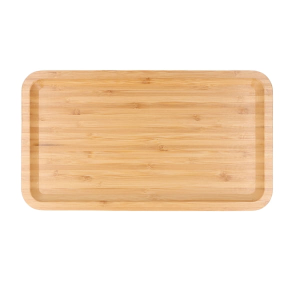 BOKYAN Bamboo Vanity Tray 13.4"7.9" Rectangular Bathroom & Makeup Organizer, MultiPurpose Storage for Candles, Jewelry, Toiletries, Kitchen & Bedside Use