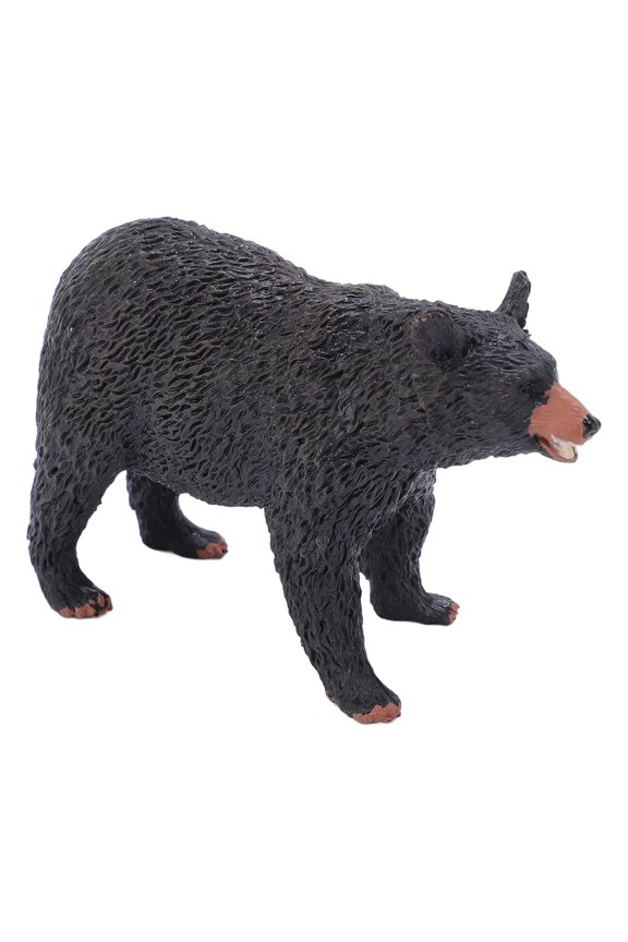 Black Bear Model Funny Realistic Wild Life Animal Figures Educational Toys Desktop Decoration (7.87 inches / 20 cm)