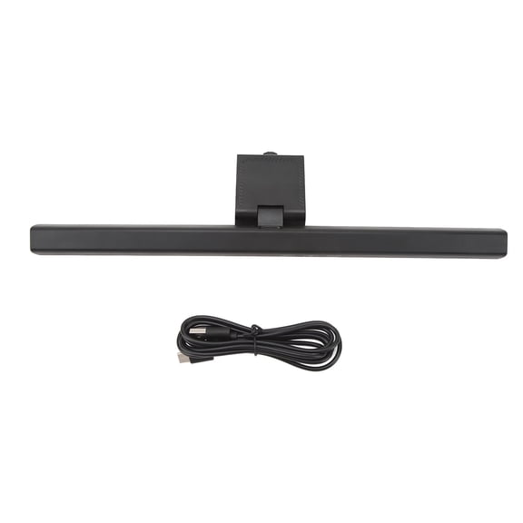 BOKYAN Black Laptop Monitor Lamp Anti Blue Light Eye Care LED Computer Monitor Light Bar 13 inches / 33 cm Screen Hanging Lamp with Adjustable Brightness for Home Office Desks Space Saving