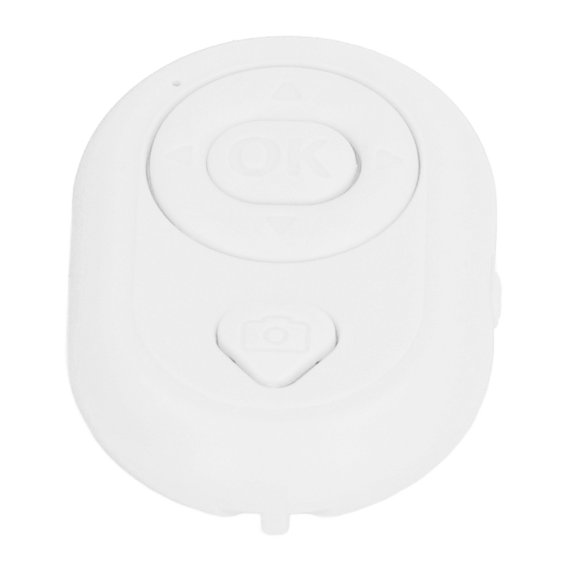 BOKYAN Bluetooth 4.0 Remote Shutter Wireless Camera Remote Control Page Turner Create Amazing Photos Videos Hands Free, White