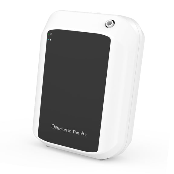 BOKYAN Bluetooth Smart Scent Air Machine, 150ml Essential Oil Diffuser, APP Control Wall Mountable Fragrance Diffuser for Home, Hotel, Office, Spa, White and Black (7.2 in / 18.4 cm)