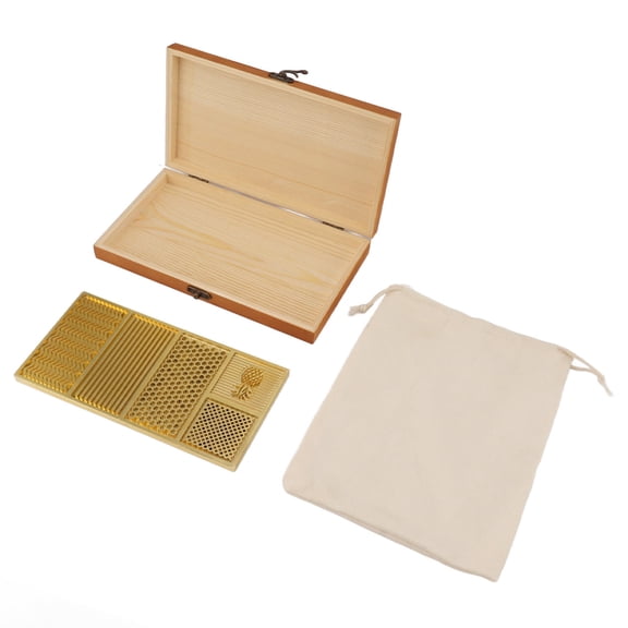 BOKYAN Brass Ice Design Tray  22x11cm Custom Copper Mold for Cocktails, Whiskey, Bourbon  Durable, EasyUse, SpaceSaving