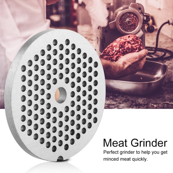 BOKYAN Carbon Steel Meat Grinder Plate Disc Knife Replacement Parts, 3mm Hole, Sharp Mincer Accessory Blade, Silver, 2.4 x 2.4 x 0.2 inches / 61.5 x 61.5 x 5.5 mm
