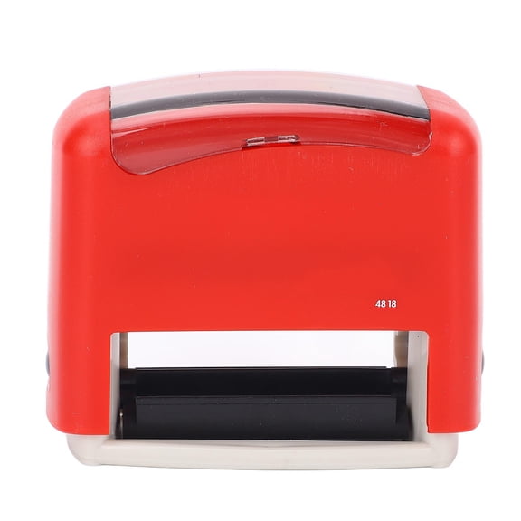BOKYAN Custom Stamp Kit Red Shell Flexible Customizable Numbers Letters and Symbols Stamp Set for Home Office Date Numbering Includes Tweezers (1.89 inches / 48 mm)