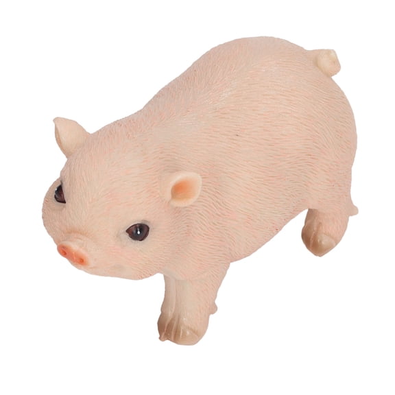 BOKYAN Cute Pink Pig Garden Statue Resin Animal Figurine Outdoor Sculpture Decor for Lawn Patio Yard, 4.7 x 2.4 x 3.1 Inches