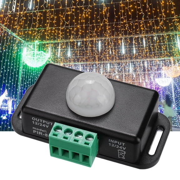 BOKYAN DC 12V 24V Automatic Intelligent Infrared Human Body Sensor Switch for Home LED Light Strip Motion Detector, 3 x 2.3 x 1.2 inches / 7.6 x 5.8 x 3.1 cm