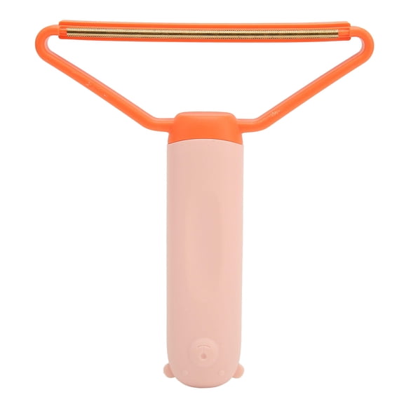 BOKYAN Dual‑Sided Pet Hair Remover – Portable Copper Blade for Clothes, Carpets & Furniture – Easy‑Clean Handle, Pink