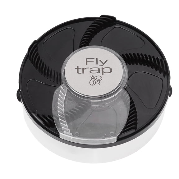 BOKYAN Electric Fly Trap Indoor Automatic Rotating Fly Catcher and Mosquito Zapper with Trapping Bait for Kitchen Home Pest Control Device, Compact Noise-Reduction Shield, Black (6.3 x 6.3 x 2.0 in)