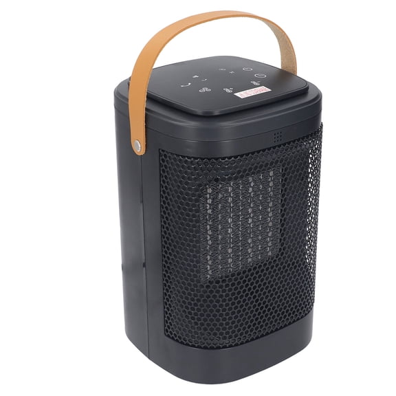 BOKYAN Electric Space Heater Touch Screen Smart Timing Oscillating Portable Desk Heater with Remote Control US Plug 110V Built-in Battery Home Warming Device