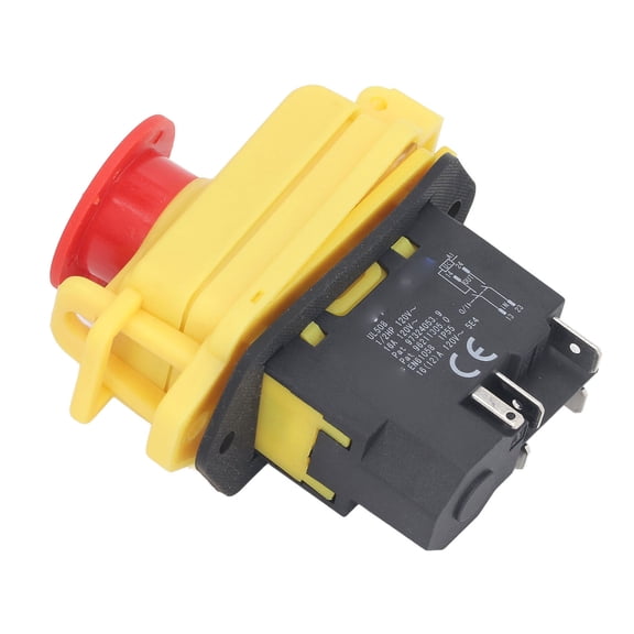 BOKYAN Electromagnetic Switch IP55 Waterproof 4P Push Button for Mini Lathe 120VAC 16A