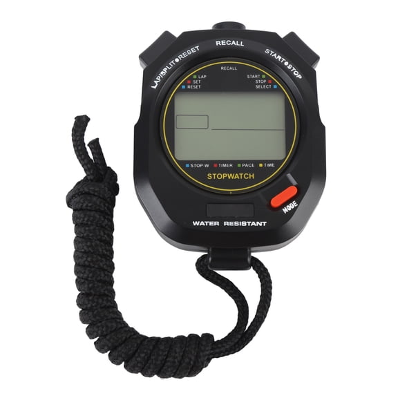 BOKYAN Electronic Digital Sport Stopwatch Timer with Date Time Display 2 Alarms and Metronome Function for Fitness Referee Coaches Training Athletics (5.12 inches / 13 cm)