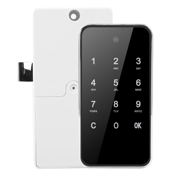 BOKYAN Electronic Password Cabinet Lock Smart Keyless Digital Touch Screen for File Locker Sauna, Silver, 8.26 inches / 21 cm
