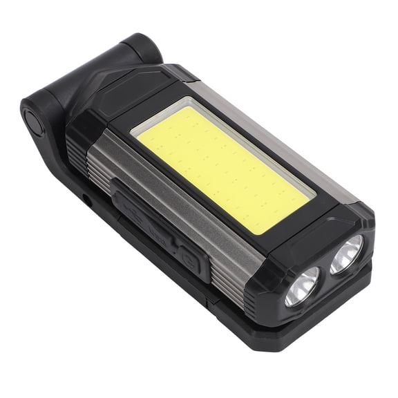 BOKYAN Foldable Work Light Aluminum Alloy 7 Modes COB USB Rechargeable Magnetic Portable Mechanic Light for Car Repair Emergency Gray 2200mAh 14cm / 5.51 inches