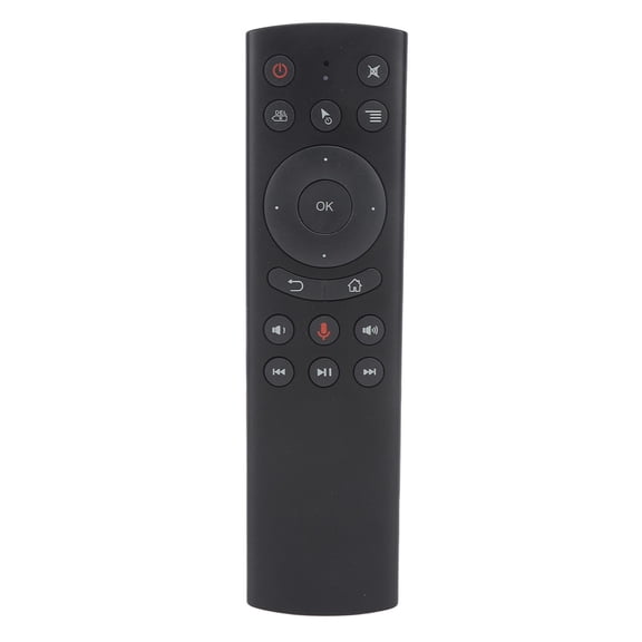 BOKYAN G20S Voice Remote Control 2.4G Wireless Sensing Air Mouse with USB Receiver for PC Projector TV Box HTPC (Black, 6.3 inches / 16 cm)