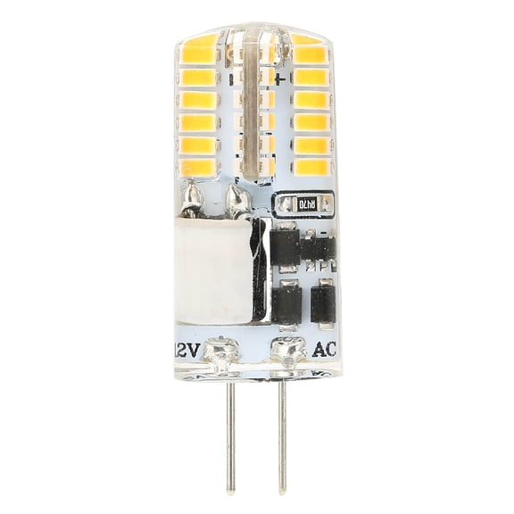 BOKYAN G4 LED Light Bulb 3W 300LM Bi-Pin Base Replacement Bulbs, Non-Dimmable AC DC 12V Silicone Chandelier Lamp for Home Lighting Fixtures, Natural Light 4000K-4500K Energy Saving (1 Pack)